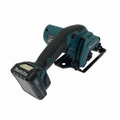 ☆比較的綺麗☆makita マキタ 10.8V 85mm 充電式マルノコ HS301DSH 青 バッテリ1個(1.5Ah) 充電器 替刃付 コードレス丸のこ - 0