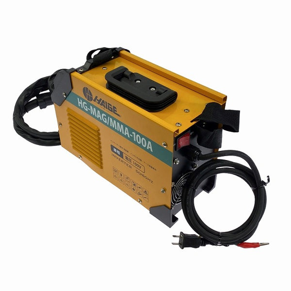 ☆美品☆HAIGE ハイガー 100V インバーター直流 溶接機 HG-MAG/MMA-100A 付属品付 ノンガス 半自動溶接機 アーク溶接機 - 5