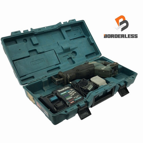 ☆中古品☆ makita マキタ 40Vmax 充電式レシプロソー JR002GRDX バッテリ2個(40V 2.5Ah) 充電器 ケース付き - 0