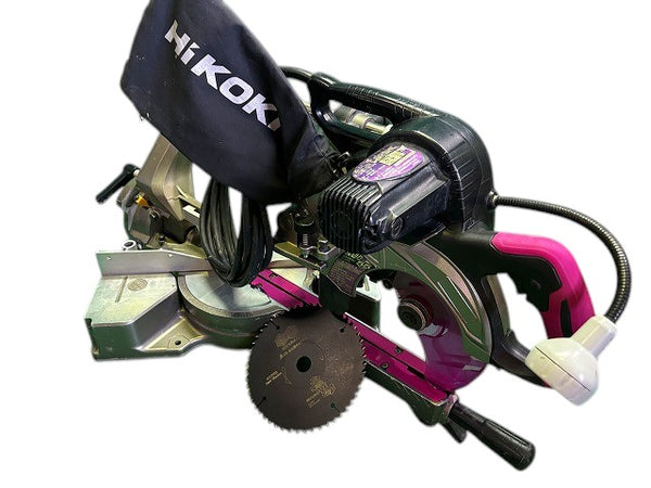 ☆中古品☆HITACHI 日立工機 100V 165mm 卓上スライド丸のこ C6RSHC レーザー・ライト付 卓上スライドマルノコ 木工用 切断機 - 2