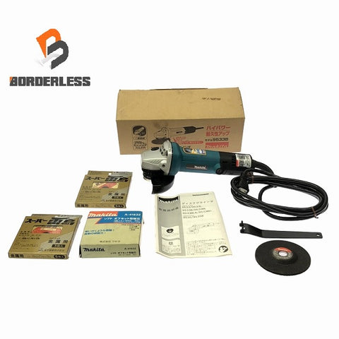 ☆未使用 長期保管品☆ makita マキタ 100V 100�o ディスクグラインダ 9533B グラインダー おまけ付き サンダー 研削 研磨 電動工具