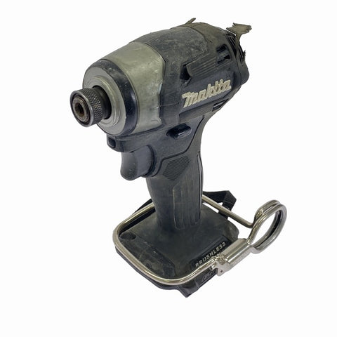 ☆中古品☆ makita マキタ 18V 充電式インパクトドライバ TD173D 黒/ブラック 本体+バッテリー1個(18V 6.0Ah)+ソケット - 0