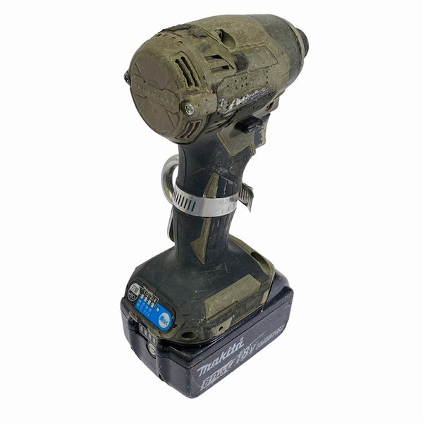 ☆中古品☆ makita マキタ 18V 充電式インパクトドライバ TD173D オリーブ 本体+バッテリー1個(18V 6.0Ah)+ソケット - 3