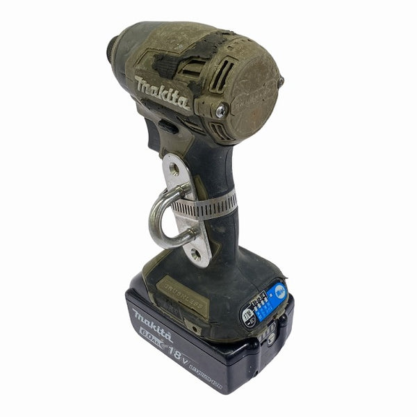 ☆中古品☆ makita マキタ 18V 充電式インパクトドライバ TD173D オリーブ 本体+バッテリー1個(18V 6.0Ah)+ソケット - 5