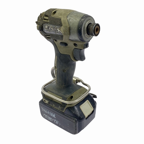 ☆中古品☆ makita マキタ 18V 充電式インパクトドライバ TD173D オリーブ 本体+バッテリー1個(18V 6.0Ah)+ソケット - 4