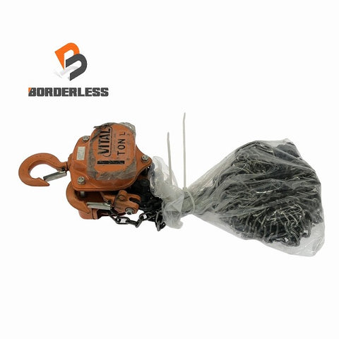 ☆中古品☆ VITAL バイタル チェーンブロック T-6.3 荷重1ton/1トン チェンブロック 荷揚げ 手動式