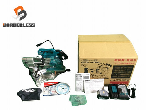 ☆未使用品☆makita マキタ 18V 充電式スライドマルノコ LS610DRG バッテリー1個(18V 6.0Ah) 充電器付き