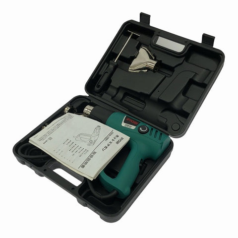 ☆未使用品☆RYOBI リョービ 100Ｖ ホットエアガン HAG-1551 ノズル ケース付き 温度調節機能付き ヒートガン 電動工具 - 0