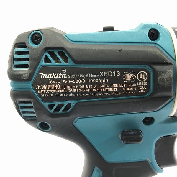 ☆中古品☆makita マキタ 18V 充電式ドライバドリル XFD13 本体のみ コードレス ドリルドライバー ドライバードリル USAマキタ - 9