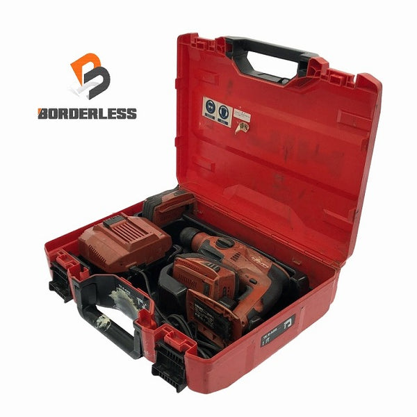 ☆中古品☆HILTI ヒルティ 22V 充電式ロータリーハンマードリル TE2-A22 バッテリ2個(22V 5.2Ah) 充電器 ケース付 SDSプラス - 1