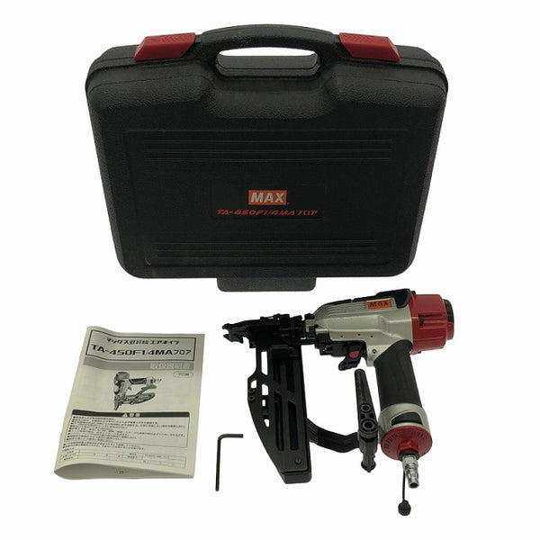 ☆美品☆MAX マックス 常圧/一般圧 フロア用ネイラ TA450F1/4MA フロア ケース付 フロアタッカー エアタッカー エアータッカー - 4