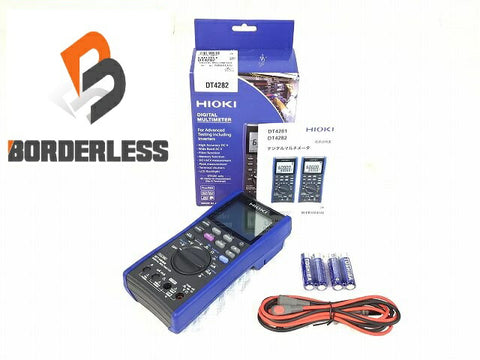 ☆未使用品☆ HIOKI 日置 デジタルマルチメータ DT4282 高精度 電気測定器 電圧・電流・抵抗測定 説明書・元箱付
