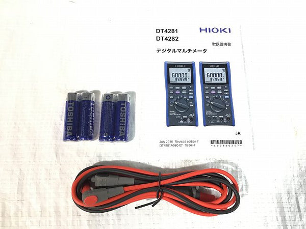 ☆未使用品☆ HIOKI 日置 デジタルマルチメータ DT4282 高精度 電気測定器 電圧・電流・抵抗測定 説明書・元箱付 - 10