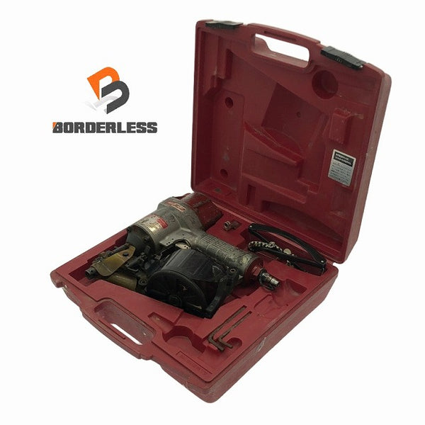 ☆中古品☆MAX マックス 常圧 コイルネイラ CN-550/NA45V5 ゴーグル付き 釘打ち機 釘打機 エア工具 エアーツール - 1