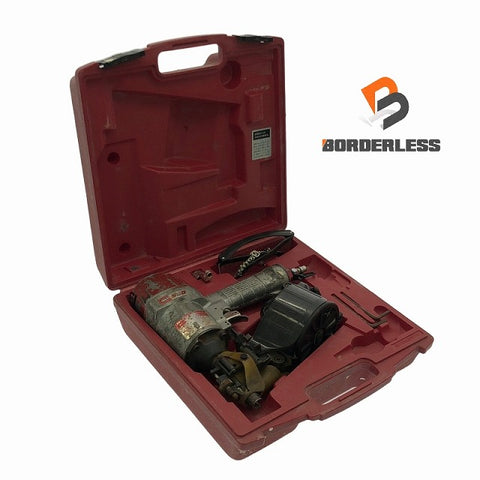 ☆中古品☆MAX マックス 常圧 コイルネイラ CN-550/NA45V5 ゴーグル付き 釘打ち機 釘打機 エア工具 エアーツール - 0