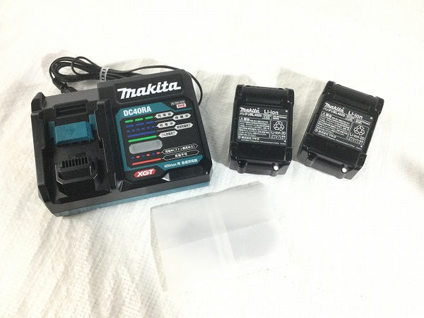 ☆未使用品☆makita マキタ 40Vmax 28mm 充電式ハンマドリル HR001GRDXV バッテリ2個(2.5Ah) 充電器 集じんシステム(DX12) ケース - 10