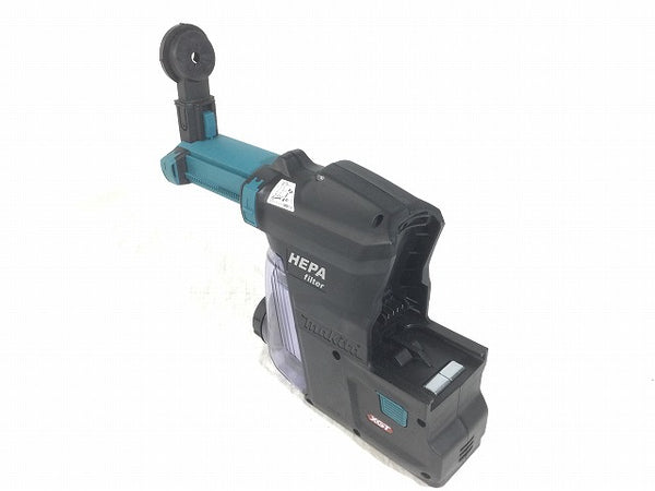 ☆未使用品☆makita マキタ 40Vmax 28mm 充電式ハンマドリル HR001GRDXV バッテリ2個(2.5Ah) 充電器 集じんシステム(DX12) ケース - 6