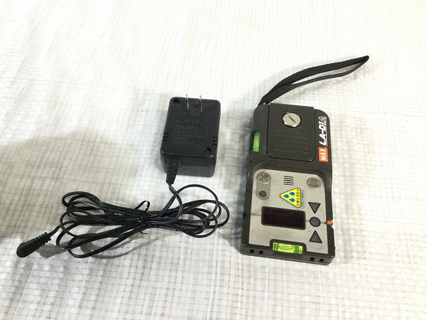 ☆中古品☆MAX マックス レーザー墨出し器 LA-402 受光器(LA-D1A) 縦/横 距離 測定 光学測定機 ※コメント必読 - 10