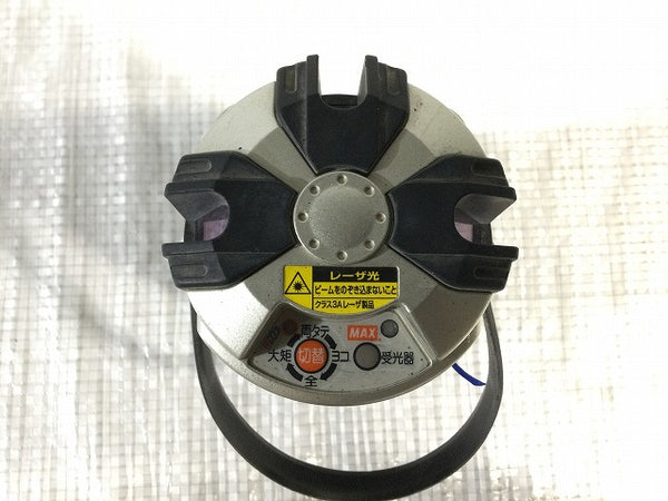 ☆中古品☆MAX マックス レーザー墨出し器 LA-402 受光器(LA-D1A) 縦/横 距離 測定 光学測定機 ※コメント必読 - 9