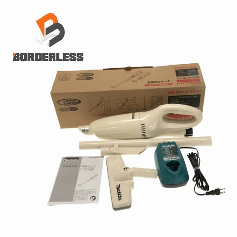 ☆未使用品☆makita マキタ 10.8V 充電式クリーナー CL100DW バッテリ1個(10.8V1.5Ah) 充電器付 コードレス ハンディ 掃除機
