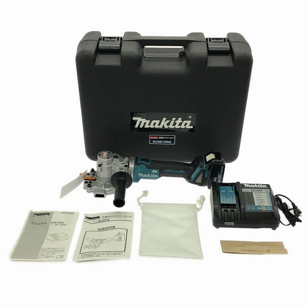 ☆未使用品☆makita マキタ 18V 充電式チップソーカッタ SC251DRG 青/ブルー バッテリー1個(18V 6.0Ah)充電器+ケース - 4