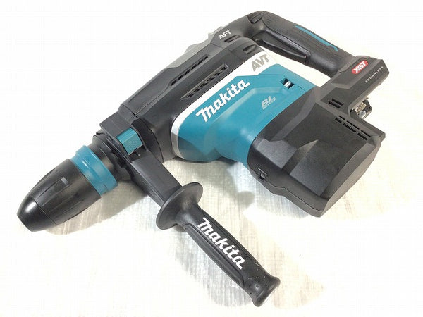 ☆未使用品☆makita マキタ 40Vmax 40mm 充電式ハンマドリル HR005GRMX 青/ブルー バッテリー2個(40Vmax 4.0Ah)充電器+ケース - 3