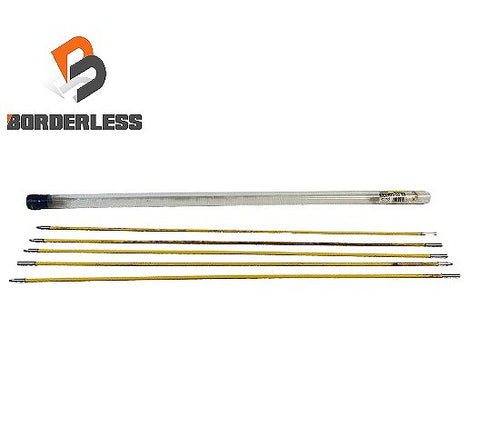 ☆中古品☆DENSAN デンサン ジョイント釣り名人 JF-7550 7.5mm×1m 5本入 ケーブル牽引具 ケーブルフィッシャー ジェフコム