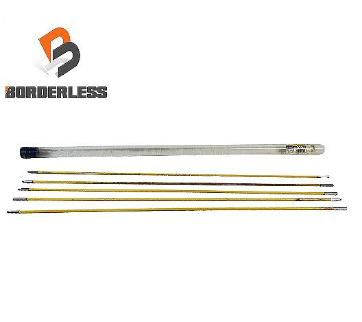☆中古品☆DENSAN デンサン ジョイント釣り名人 JF-7550 7.5mm×1m 5本入 ケーブル牽引具 ケーブルフィッシャー ジェフコム - 1