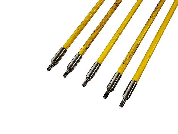 ☆中古品☆DENSAN デンサン ジョイント釣り名人 JF-7550 7.5mm×1m 5本入 ケーブル牽引具 ケーブルフィッシャー ジェフコム - 6