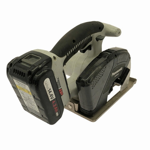 ☆中古品☆Panasonic パナソニック 14.4V 充電パワーカッター EZ4542 バッテリ2個(4.2Ah) 充電器付き 切断 木工 - 0