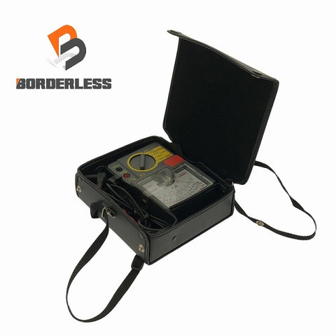 ☆比較的綺麗☆SANWA サンワ 三和電気計器 3レンジ式 アナログ絶縁抵抗計 PDM1529S アナログメガー 電気抵抗計 電気計測器