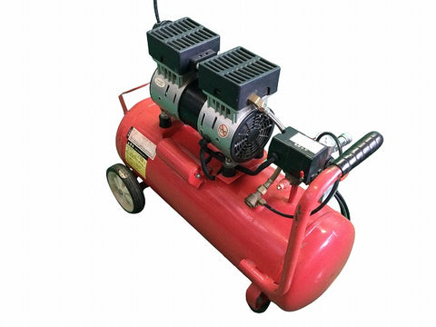 ☆中古品☆KENOH 静音 オイルレス エアーコンプレッサー KSL-4130 100V 30L 常圧/一般圧 エアコンプレッサー エア工具 - 0