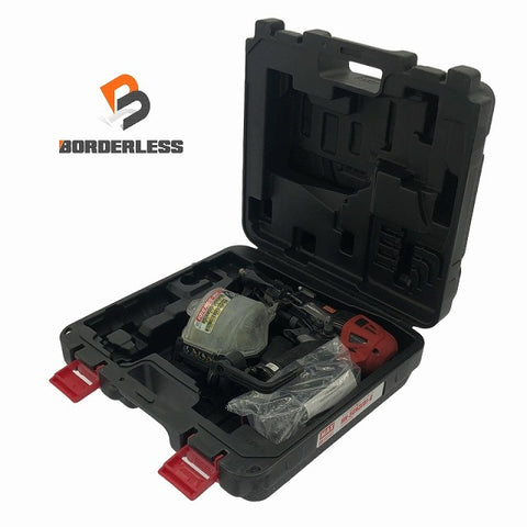 ☆比較的綺麗です☆MAX マックス 高圧 50mm スーパーネイラ HN-50N3(D) ゴーグル ケース付 釘打機 エア釘打ち機 コイルネイラ