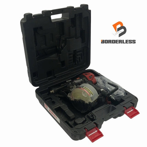 ☆比較的綺麗です☆MAX マックス 高圧 50mm スーパーネイラ HN-50N3(D) ゴーグル ケース付 釘打機 エア釘打ち機 コイルネイラ - 0