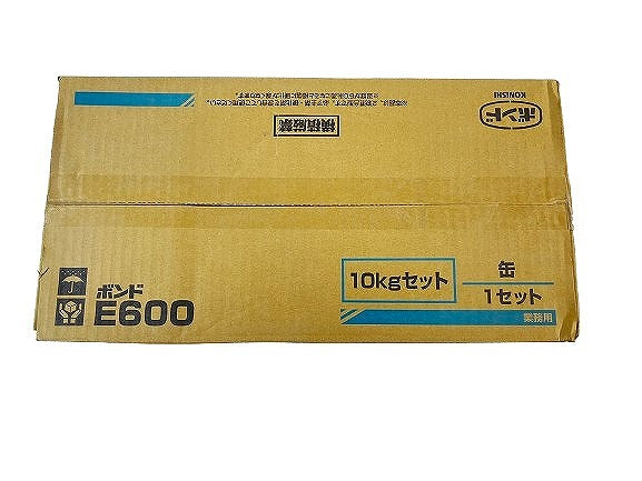 ☆未使用品2セット☆コニシ 土木建築用エポキシ樹脂 ボンド E600 10kgセット パテ状 Uカットシール工法用 外壁補修 モルタル補修 - 6