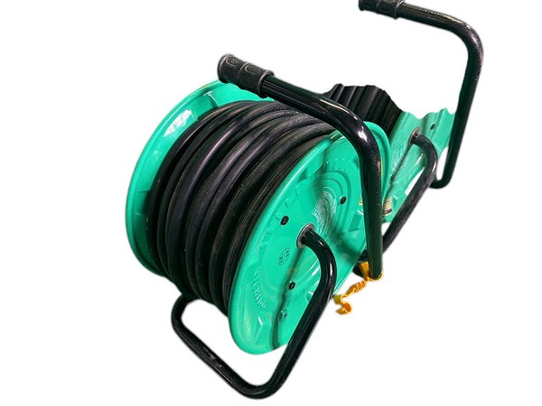 ☆比較的綺麗2点セット☆NICHIDO 日動工業 100V 屋外型電工ドラム RPW-EK33-2×2個 漏電ブレーカー付 コードリール - 4