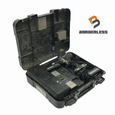 ☆中古品☆National ナショナル 14.4V 充電ドリルドライバー EZ7440 バッテリー2個(14.4V 3.1Ah) 充電器 ケース付き - 0