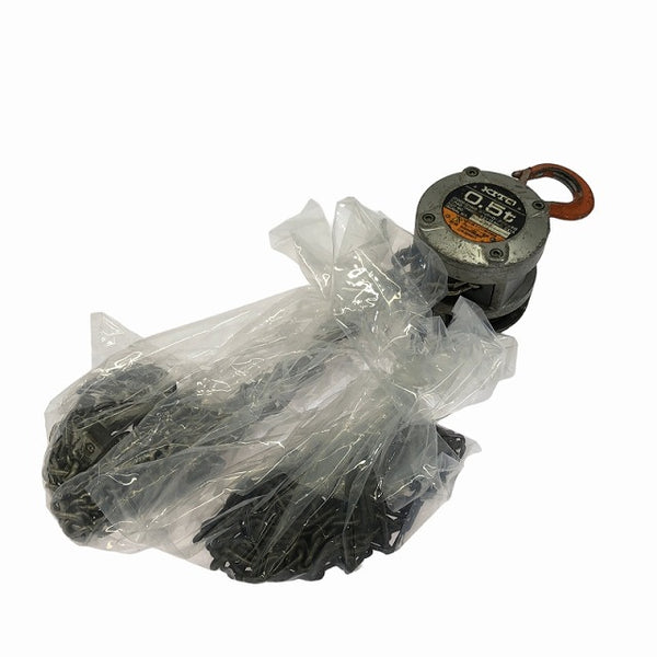 ☆中古品☆KITO キトー 手動チェーンブロック CX005 荷重500kg/0.5ton 揚程2.5m 手動式 チェンブロック 荷揚げ機 吊り具 - 4