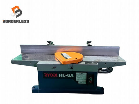 ☆中古品☆ RYOBI リョービ 100V 小型手押カンナ HL-6A 50/60Hz 電動カンナ 最大切削幅155ｍｍ
