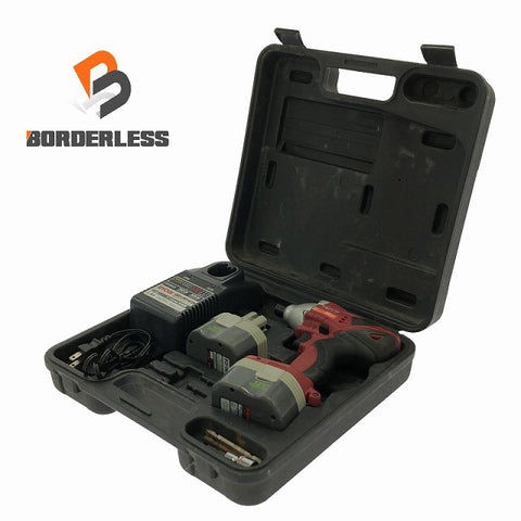 ☆中古品☆ RYOBI リョービ 12V 充電式インパクトドライバ BID-1226 バッテリー2個(1.3Ah) 充電器+パーツ+ケース