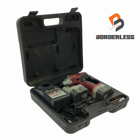 ☆中古品☆ RYOBI リョービ 12V 充電式インパクトドライバ BID-1226 バッテリー2個(1.3Ah) 充電器+パーツ+ケース - 0