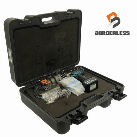 ☆中古品☆ OGURA オグラ 18V コードレス油圧式パンチャー N209WDS 青/ブルー バッテリー1個(6.0Ah)+パーツ+ケース 切断 鉄工 - 0