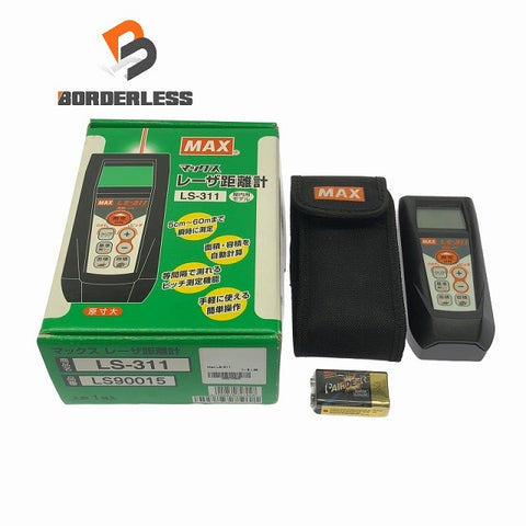☆長期保管品☆MAX マックス レーザ距離計 LS-311 屋内用モデル 測定範囲5cm〜60ｍ 大工道具