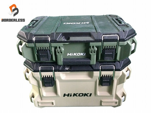 ☆中古品2点セット☆HiKOKI ハイコーキ マルチクルーザー ツールボックス L サンドベージュ M フォレストグリーン 収納 工具箱