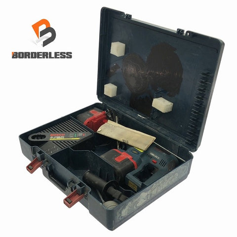 ☆中古品☆BOSCH ボッシュ 24V バッテリーハンマードリル GBH24V バッテリ2個(24V 2.0Ah)充電器 シャンク1本付 穴あけ 斫り