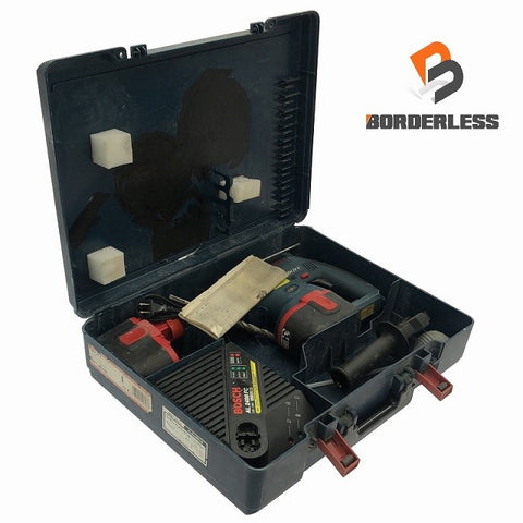 ☆中古品☆BOSCH ボッシュ 24V バッテリーハンマードリル GBH24V バッテリ2個(24V 2.0Ah)充電器 シャンク1本付 穴あけ 斫り - 0