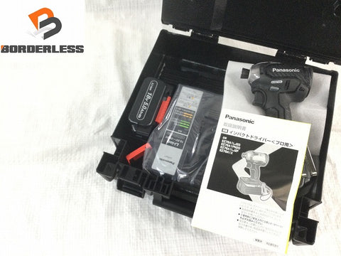 ☆未使用品☆Panasonic パナソニック 14.4V/18V 充電式インパクトドライバー EZ76A1LJ2G-B バッテリ2個(18V 5.0Ah) 充電器 ケース付
