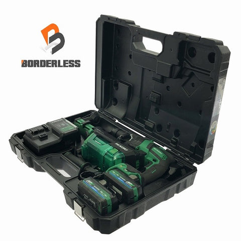 ☆美品☆ HIKOKI ハイコーキ 36V 28mm ロータリーハンマドリル DH36DPF(2XPZ) バッテリ2個 充電器 ケース 集塵システム付