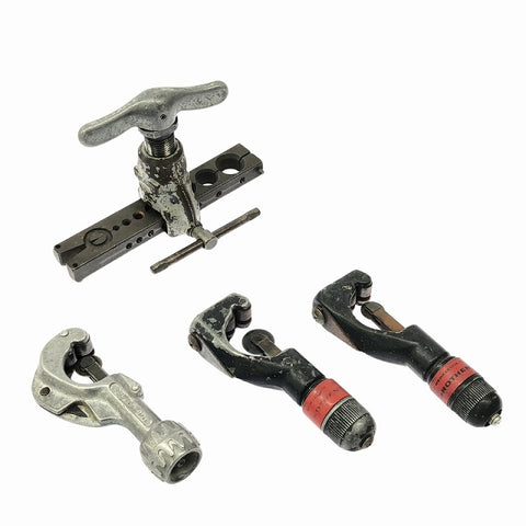 ☆中古品☆RIDGID リジッド フレアリングツール No.458 配管フレア加工工具 パイプカッター3点付き - 0