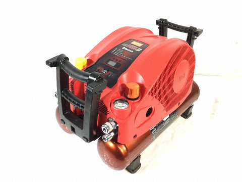 ☆中古美品☆MAX マックス 100V 11L 常圧/高圧スーパーエアコンプレッサー AK-HL1270E3/AK-HL1270E�V 赤/レッド Bluetooth搭載 - 0